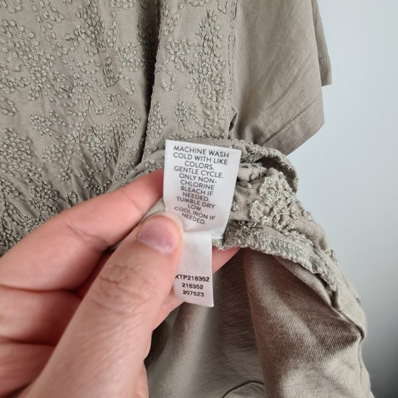 Pure Jill Women's PXL Organic Cotton Embroidered Short Sleeve Pullover T-Shirt - Picture 5 of 9